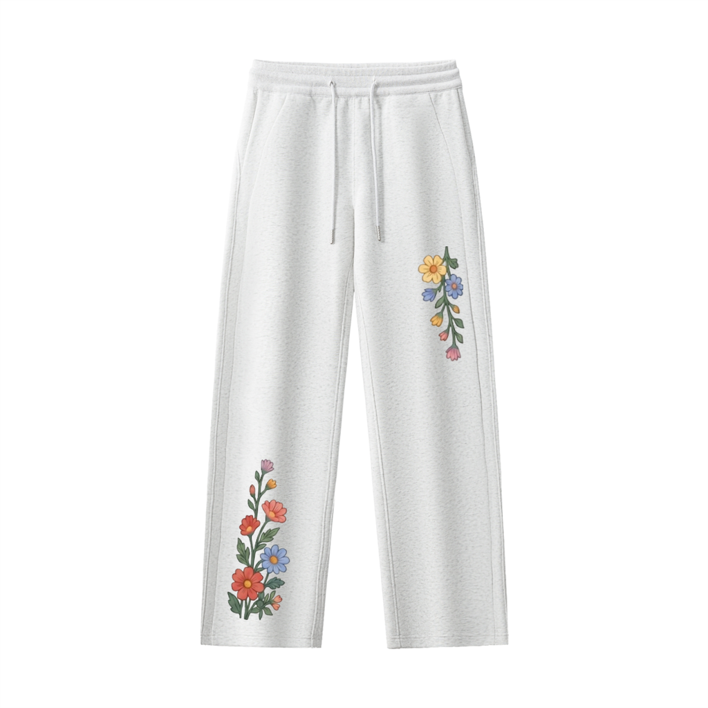 Essential Drawstring Straight-Leg Sweatpants