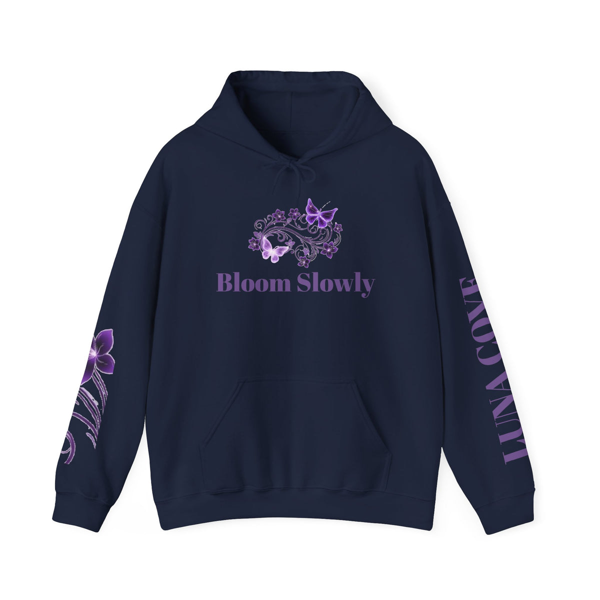 Women's Black Print Hoodie