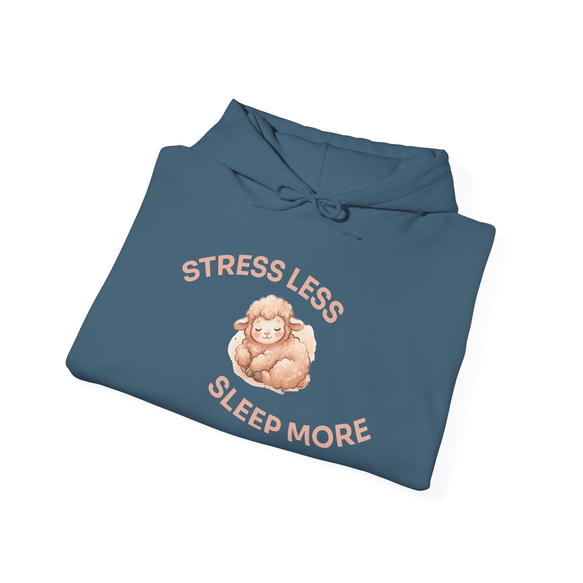 “Stress Less Sleep More” Hoodie | Psalm 131 Rest in His Peace Sweatshirt